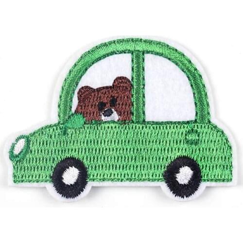 Cute Bear Patch Iron On Patches On Clothes Embroidered Patches For Clothing DIY Panda Patch Sewing On Garment Apparel Accessory