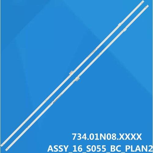 LED strip(2)for SONY XBR-55X850D KD-55XD8005 V550QWSE01 734.01N0H.XXXX 734.01N08.XXXX 734.01Q01.XXXX 56.38027.020 ASSY-16-S055