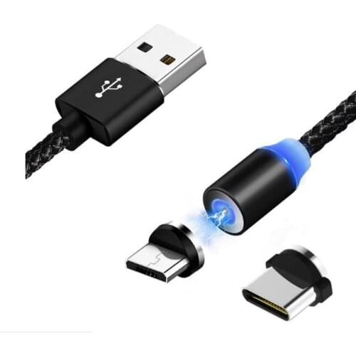 Type-c- plug & cable Black Red Gold Silver Gray Magnetic USB Cable Fast Charge C-Cable Magnet Charger Data Charging Mini Mobile