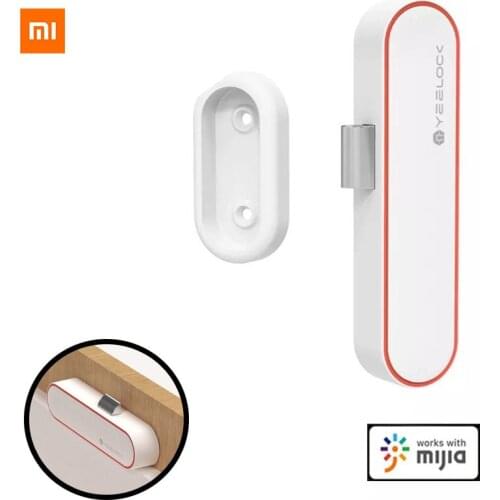 Original Xiaomi YEELOCK Smart Drawer Cabinet Lock Keyless Bluetooth APP Unlock Anti-Theft Child Safety File Security