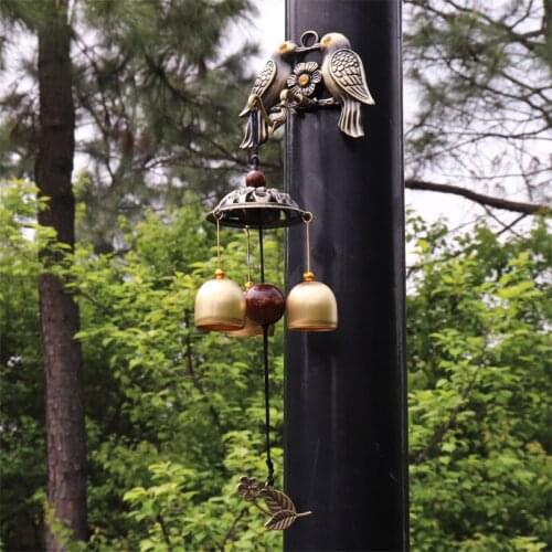 Auspicious Bird Wind-bell Hanging Door Decoration Shop Money Burglar-proof Student Gifts Wind Chimes Hanging Decorations Crafts