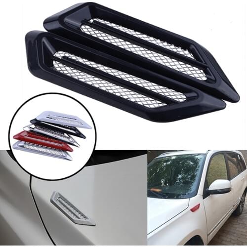 Car Exterior Air Intake Flow Side Fender Vent Wing Cover Trim Tuning Car Styling Shark Gill ABS 3D Decoration Sticker