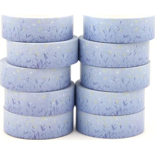 10PCS/lot 15MM*10M Solar Term Great Heat Purple Grass washi tape Masking Tapes Decorative Stickers DIY Stationery School Supply