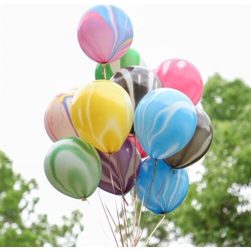 10pcs New Agate Round Latex Balloons Wedding Engagement Decoration Ballons Happy Birthday Party Decoration Adult Kids Toy