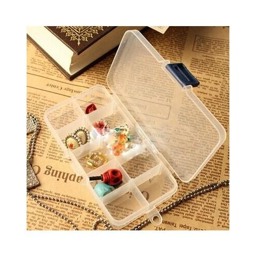 10grid,15grid ,25grid Transparent plastic storage box jewelry tool medicine storage box