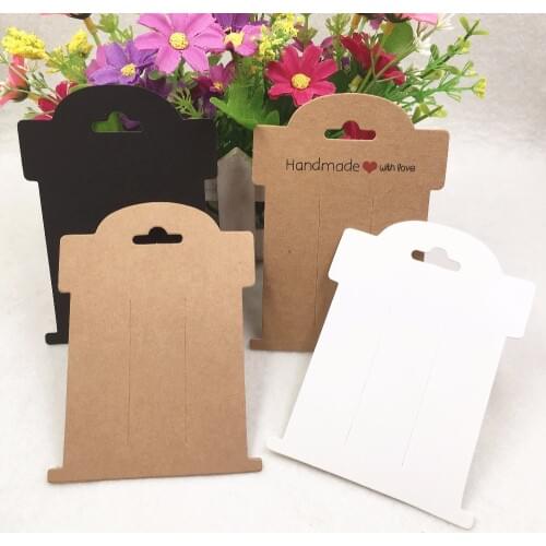 100pcs 11x8cm Hairpin cards+100pcs OPP Bags Blank Jewelry Cards hair clip card jewelry display card, if custom logo will be extr