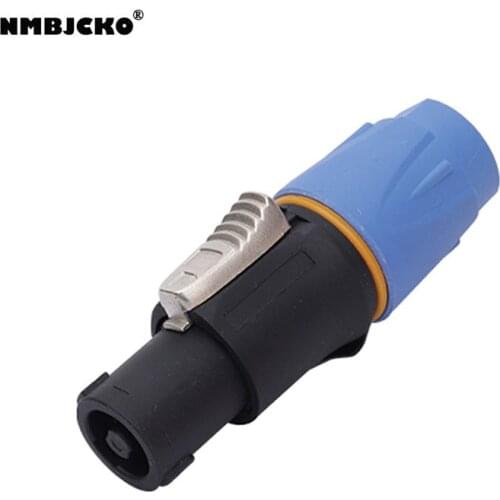 High quality 20 pcs Speakon 4 Pin Male Plug Compatible Audio Cable Connector Red Color with Waterproof and dustproof