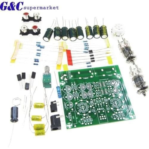 6J1 tube preamp amplifier board preamp headphone amplifier 6J1 valve bile buffer diy electronics