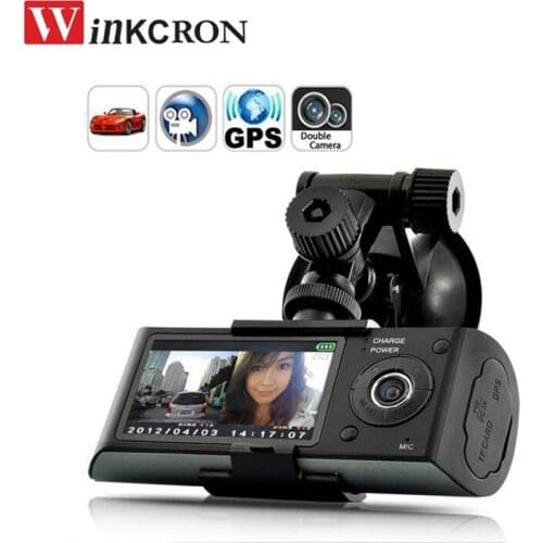 Car DVR Camera 2.7" GPS tracker Car Vehicle Camera dvr Video Recorder Dash Camera Full HD 1080P 140 degree Dual Lens 2017 New