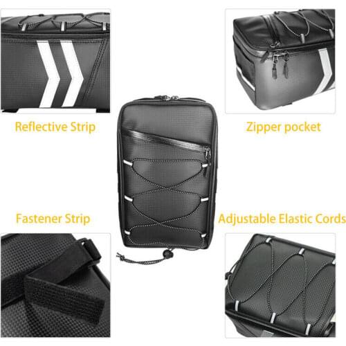 Bicycle Rack Rear Carrier Bag Commuter Bike Luggage Pouch Pannier Rain Cover