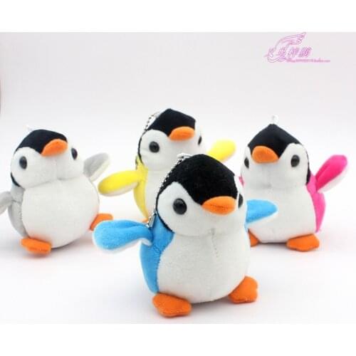 Bouquet toy doll 4Colors plush toy penguin keychain with suction cup pendant bag ornaments wedding gifts Christmas gifts wedding