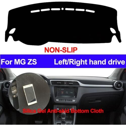 TAIJS Car Dashboard Cover Silicone Non-Slip Carpet Anti-UV For MG ZS Dash Mat Dash Pad Sun Shade DashMat Car Styling Protector