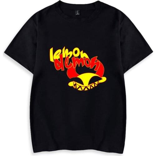 2021 Friday Night Funkin Lemon Demon Print Short Sleeves T-Shirt Men/Wome O-neck Plus Size Streetwear Summer Regular Tops