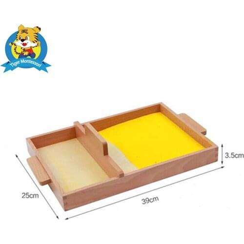 Montessori Sand Tray beechwood toy