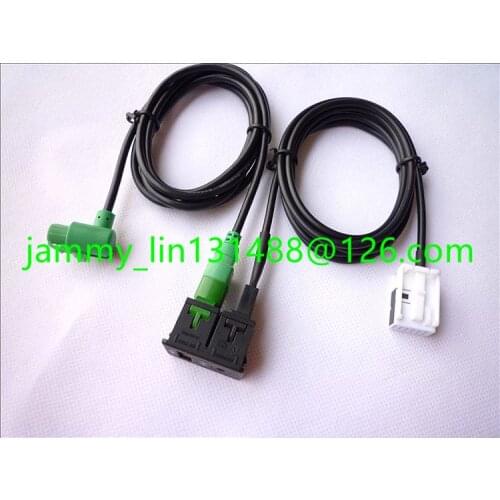AUX USB Switch Block Cable Aadaptor USB line for Professional BMWW 6512 9343207-01 E6 COMBOX BMWRCD213-22 E90 X1 car CD player
