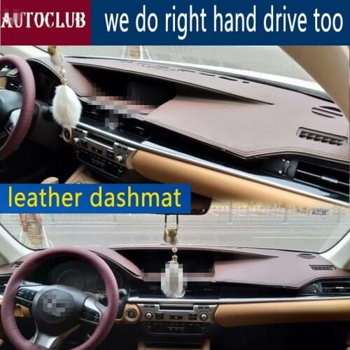 For Lexus ES200 ES250 ES300H ES350 2013-2018 Leather Dashmat Dashboard Cover Car Pad Dash Mat SunShade Carpet Cover 2014 2015
