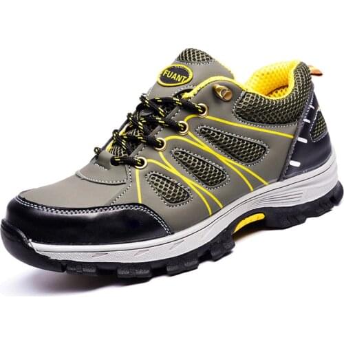 Mens Heavy Duty Safety Shoes With Steel Toe Cap Protective Footwear Outdoor Working Boots