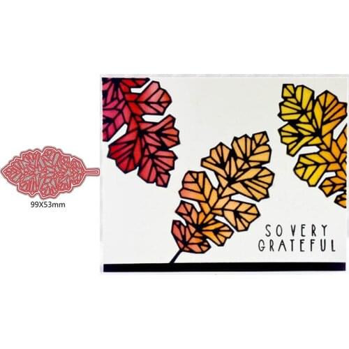 Irregular Graphic Patchwork Leaves Creative Graceful Metal Cutting Dies For New DIY Scrapbooking Album Embossing Cards Die Cuts