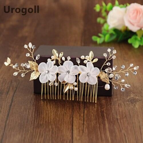 2019 New Trendy Bridal Wedding Hair Accessories Teardrop Flower Shaped Headband Bridesmaid Headdress Crystal Jewelry