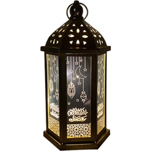 Retro Elegant Ramadan Hanging Light Eid Mubarak Element Hand Lamp Eid Ramadan