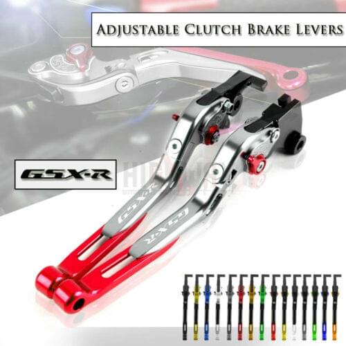 CNC Brake Handle Bar Lever Extendable Folding Adjustable Brake Clutch Levers For SUZUKI GSXR 600 750 K6 06-10 GSX-R 1000 05-06