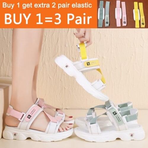 Summer Fashion Leather Sandals for Women Outdoor Sporting Sandals Breathable Beach Shoes Height Increasing 4 CM Leisure Shoes