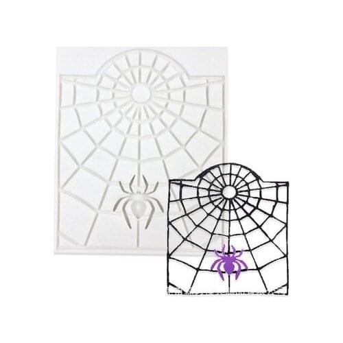 Spider Web Lace Silicone Mold Fondant Chocolate Resin Sugarcraft Mold For Pastry Cup Cake Decorating Kitchen Tool