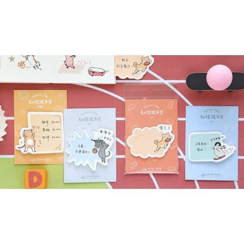 Animal sport sticky note memo pad(1pack)