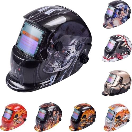 Solar Safety Anti-UV Auto Darkening Adjustable Range Electric Welding Mask Helmet Welding Lens for Welding Machine 2021 New
