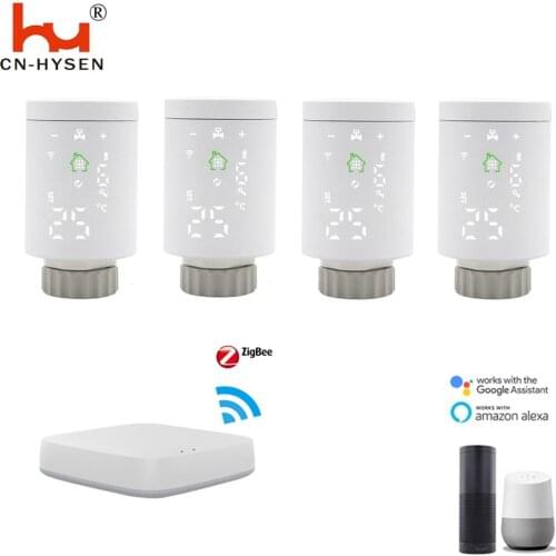Room heating WiFi smart radiator thermostat With Tuya ZigBee Gateway TRV