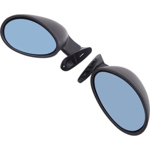 Universal 2Pcs/Set Blue Car Front Left Right Door Side Mirror Rearview Wing Mirror Vintage Style
