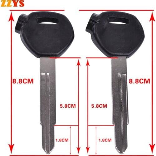 Universal Motorcycle Right Slot and Letf Slot Uncut Blade Key Blank Embryo Handle for Honda DIO 55 56 58