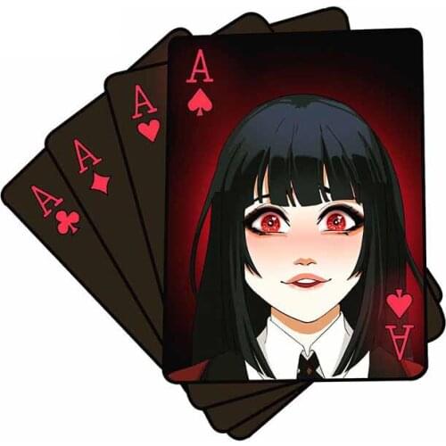 Hot 13 Cm X 12.6cm for Kakegurui Fine Decal Vinyl Material Car Sticker Waterproof Motorcycle Sticker for JDM SUV RV Apply To Car