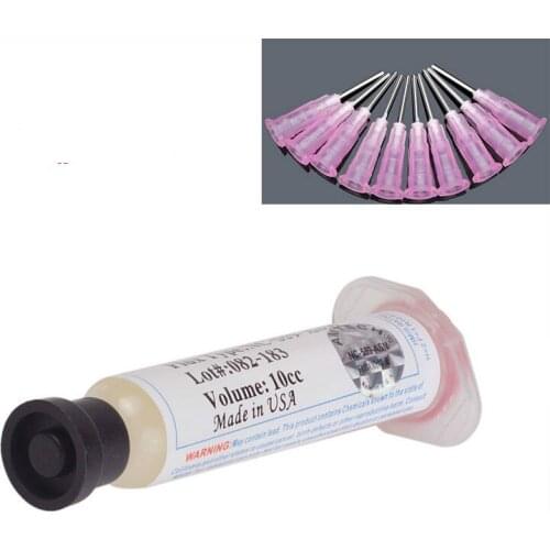 1pc Solder Soldering Paste Flux Grease 10cc with 10pcs Needle NC-559-ASM-UV BGA PCB for Welding Tools Advanced Oil Flux Grease