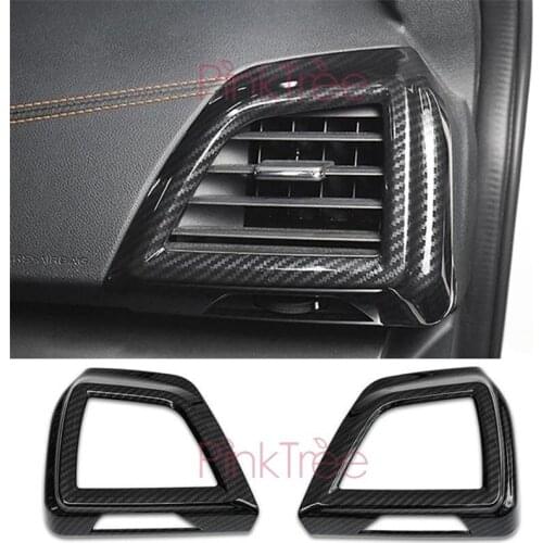 2017- 2019 ABS Chrome Interior Air Condition Vent Cover Trim Sticker For Subaru Crosstrek Car Styling Accessories