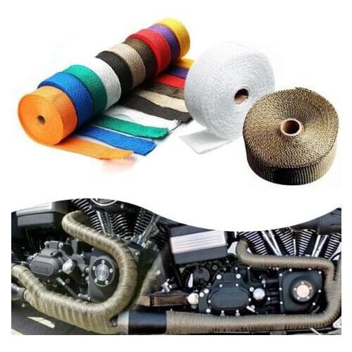 5M Car And Motorcycle Modified Exhaust Pipe Insulation Cotton Sound Insulation Cotton Coke Head Cloth Banana Insulation Tape