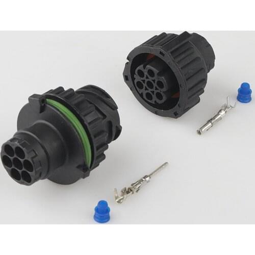 5pcs 7Pin rear tail lamp plug steering lamp holder anti-fog lamp socket plug connector 967650-1 968421-1