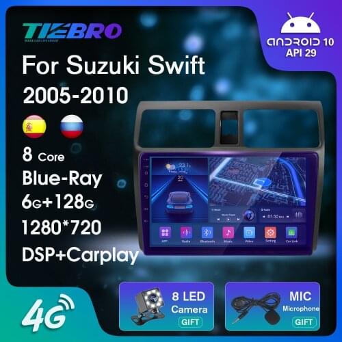 2 DIN Android10 Car Radio For Suzuki Swift 2005-2010 GPS Navigation Stereo Receiver Auto Radio Bluetooth Player Car Receiver IGO