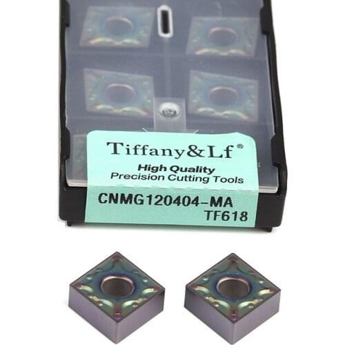 CNMG120404-MA TF618 CNC Lathe Turning Tools Carbide Inserts Rhombus High Hardness Wear-resistant Blade,hardened steel Processing