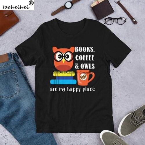 Books Coffee Owls T shirt drink coffee read books be happy tshirt l cats books coffee t shirt l books and coffee t shirt l cats