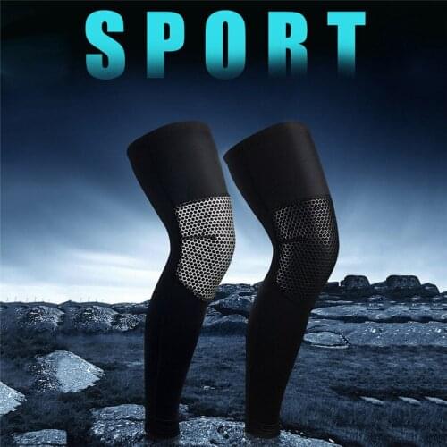 Lengthen Compression Leg Warmers Basketball Football Cycling Socks Knee Calf Sleeves UV Sun Leg Warmers Men Women