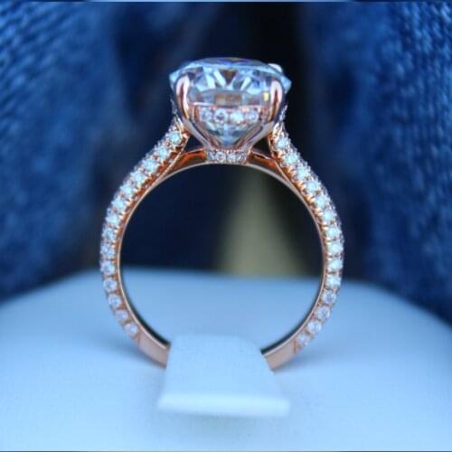 Diary 2021 Classic Engagement Ring for Women Valentine Present Fashion CZ Crystal Ring Cubic Zirconia Promise Jewelry
