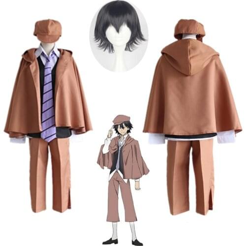 Anime Bungo Stray Dogs Cosplay Costumes Ranpo Edogawa Cosplay Costume Detective Uniforms Halloween Party