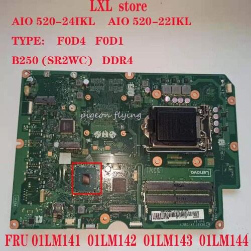DCA10 LA-E881P AIO 520-24IKL AIO 520-22IKL motherboard Mainboard for Lenovo All-in-One F0D4 F0D1 B250 DDR4 FRU 01LM142 01LM144
