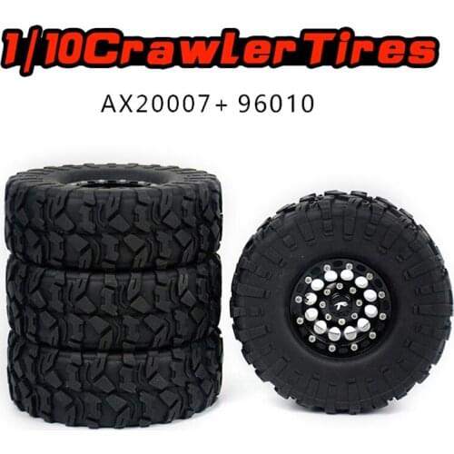 RC Remote Control Model Car Parts OP Accessories 1/10 Crawler 1.9in Metal Wheel Hub Tire Tires Wheel for 90046 SCX10 TRX4 TRX-4