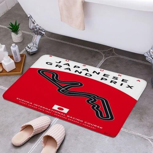 My F1 SUZUKA Race Track Carpet Areas Rug Non-slip Floor Mat Rug 3D Printing Living Room Bedroom Door Mat Home Decoration