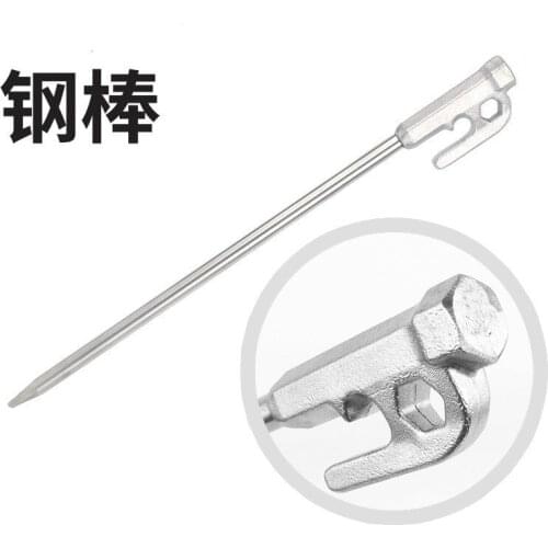 New stainless steel nail outdoor 30cm rod tent Camping skylight Accessories metal stake poles accessories
