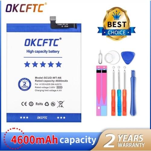 OKCFTC 4600mAh Replacement Phone Battery SCUD-WT-N6 For Samsung Galaxy A10s A20s SM-A2070 SM-A107F Phone Battery