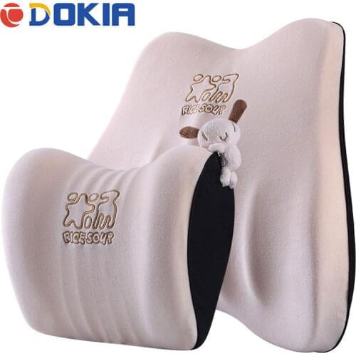 Car Seat Headrest Pillow Auto Memory Foam Car Neck Pillow Seat Head Support Lumbar Support For Office Chair Cushion For Car