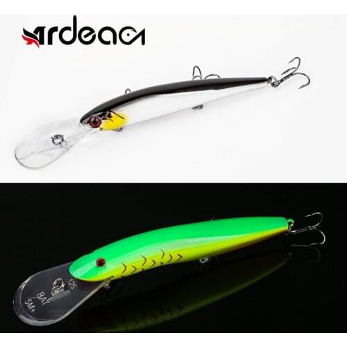 Ardea Minnow Long Lip 1pcs 150/160mm Long Casting Artificial Hard Bait Deep Wobbler Trolling Fishing Lure Seabass Pesca